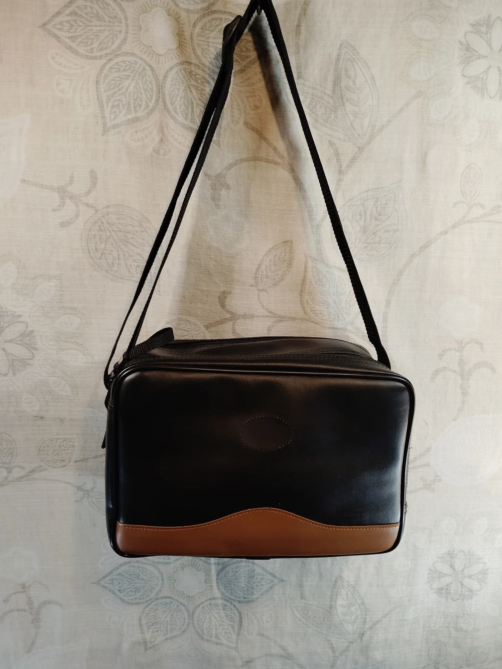 Black and Brown Crossbody Travel/ Camera Bag